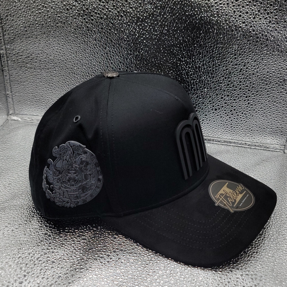 Black Baseball Cap With Embroidered Patch - image 1